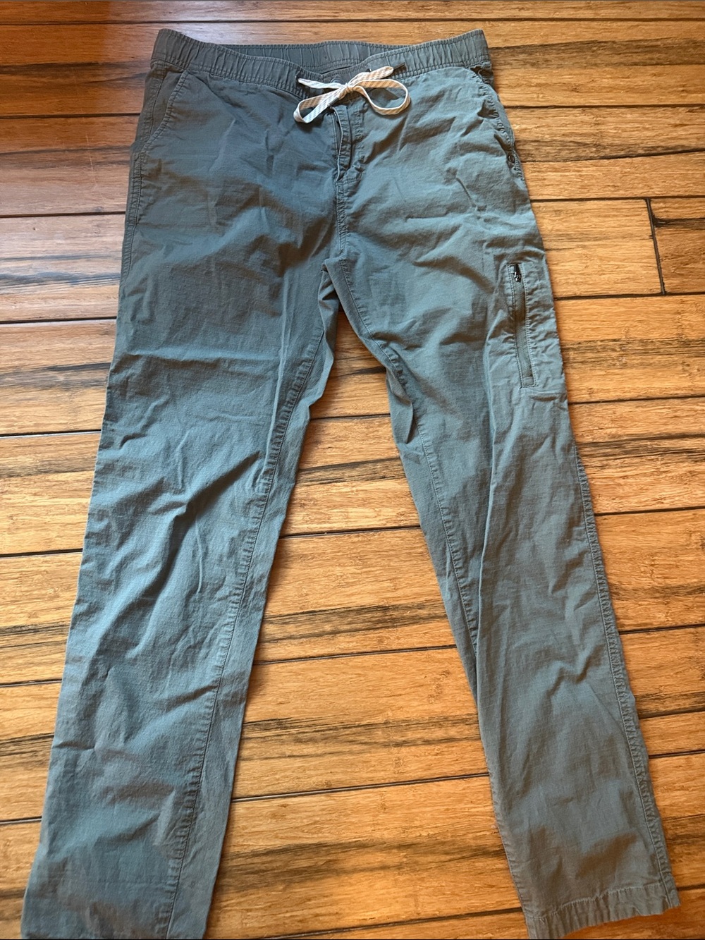 Women’s Vuori Size Large Ripstop Drawstring Pants - Olive Green
